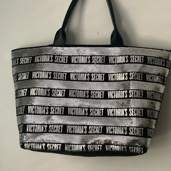 PINK Victoria s Secret Bags Victoria Secret L Tote Bag Black